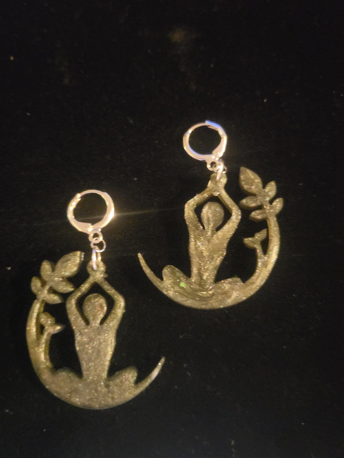 Yoga pose resin earrings
