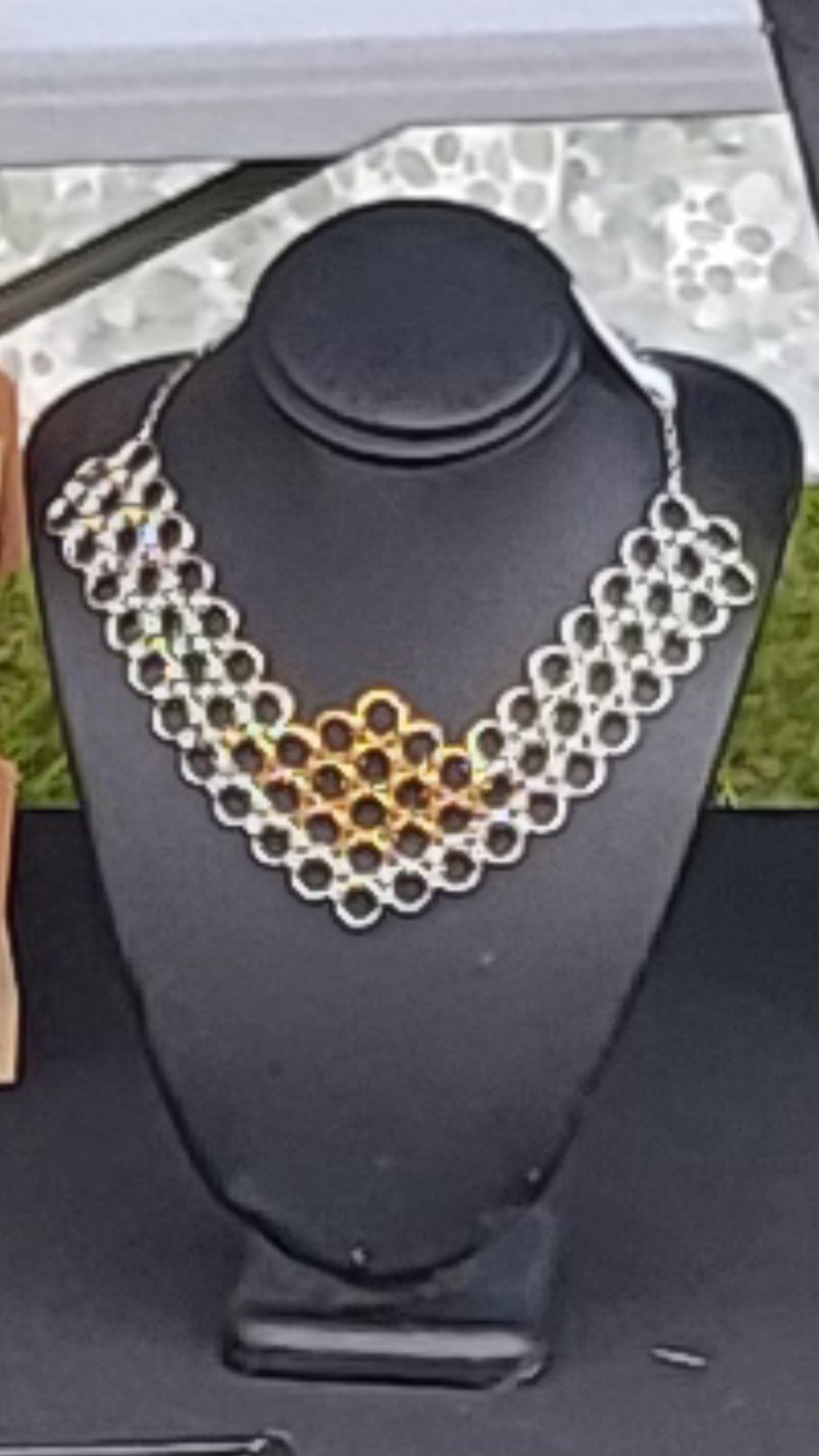 Stainless steel chainmail necklace