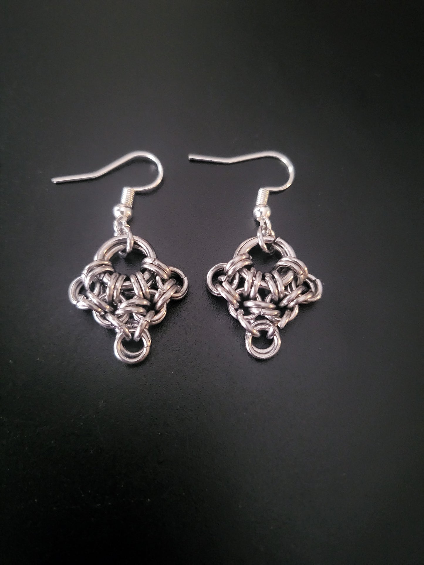 Chainmail Weave Earring
