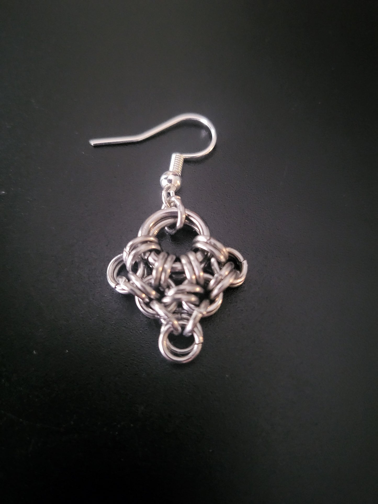 Chainmail Weave Earring