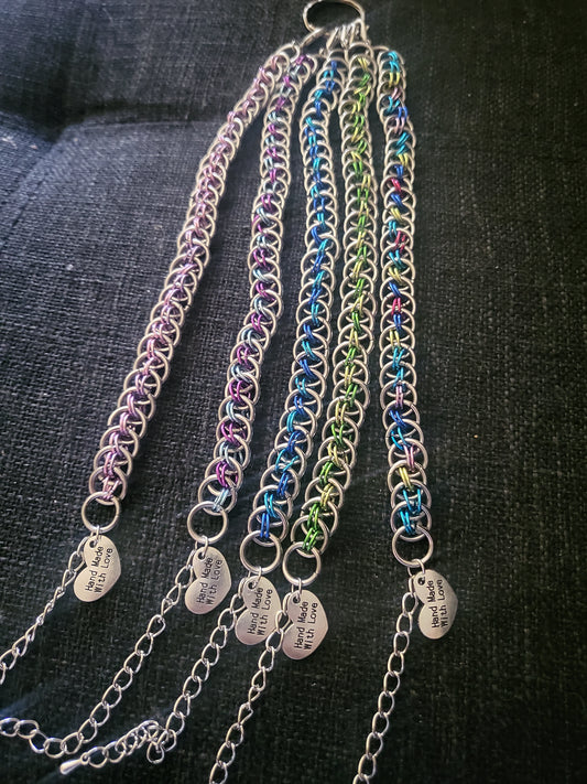 Jumpring weave bracelets